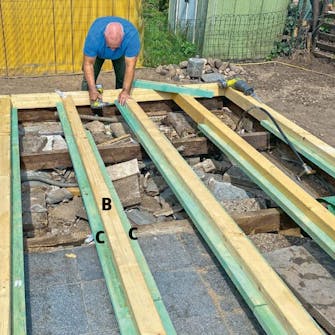 Isoleret anneks: Taglægter til isoleret anneks Isoleret anneks: Taglægter monteres i isoleret skur